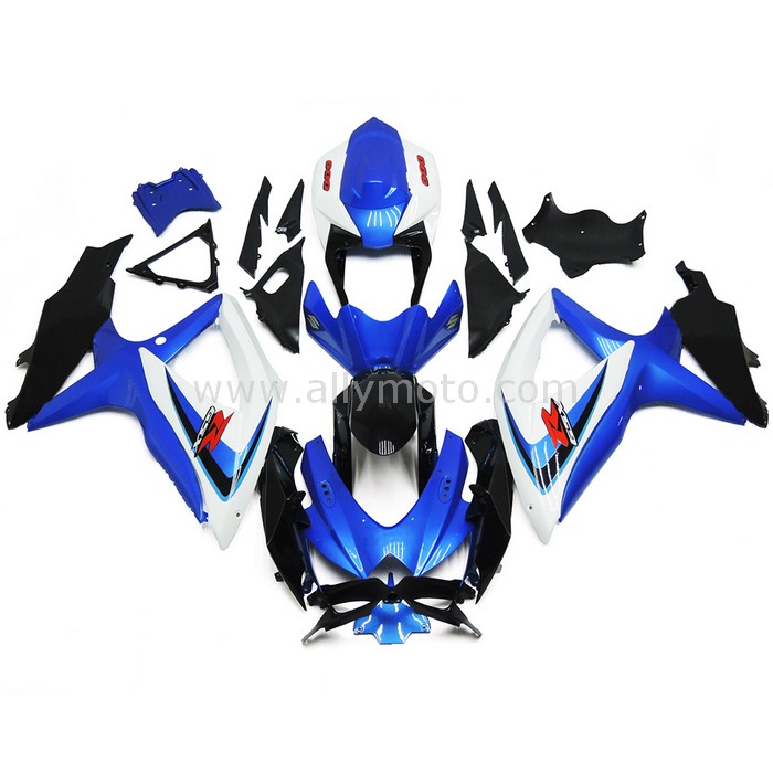 0337 Fairing Suzuki GSXR600 GSXR750 K8 08 09 10 Blue Black White